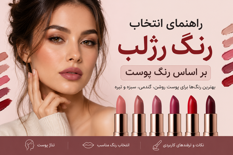 راهنمای انتخاب رنگ رژلب بر اساس رنگ پوست | کدام رژلب برای شما مناسبتر است؟